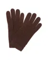 Portolano Women's Cashmere Gloves In Brown