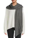 Portolano Women's Cashmere Wrap In Medium Grey