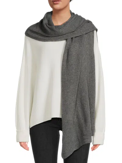 Portolano Women's Cashmere Wrap In Medium Grey