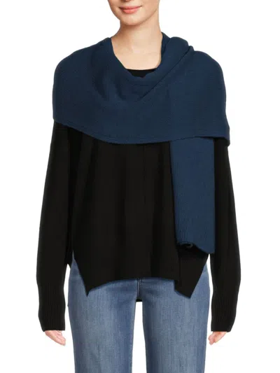 Portolano Women's Cashmere Wrap In Sapphire