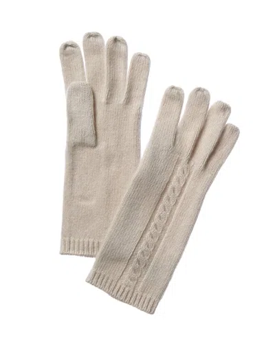 Portolano Women's Cashmere Yogi Ivory Gloves In White