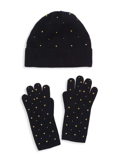 Portolano Women's Collection Studded Wool-blend 2-piece Gift Set