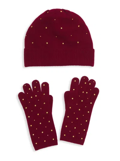 Portolano Women's Collection Studded Wool-blend 2-piece Gift Set