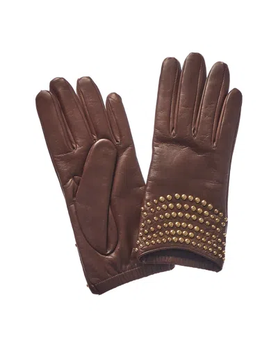 Portolano Women's Leather Gloves In Brown