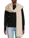 Portolano Women's Open-knit Cashmere Wrap In Oatmeal