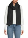 Portolano Women's Ribbed Cashmere Wrap In Black