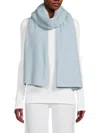 Portolano Women's Ribbed Cashmere Wrap In Powder Blue