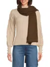 Portolano Women's Ribbed Cashmere Wrap In Turchese