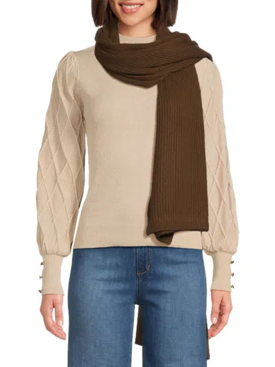 Portolano Women's Ribbed Cashmere Wrap In Turchese