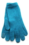 Portolano Wool Blend Gloves In Blue