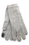Portolano Wool Blend Gloves In Gray