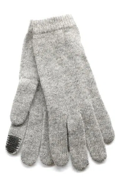 Portolano Wool Blend Gloves In Gray