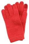 Portolano Wool Blend Gloves In Red