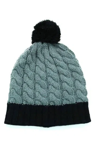 Portolano Wool Blend Pompom Beanie In Blue