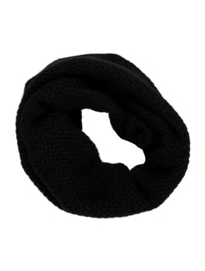 Pre-owned Portolano Wool Scarf In Black