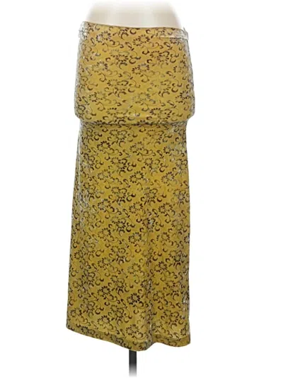 Pre-owned Portrait Casual Dress In Yellow