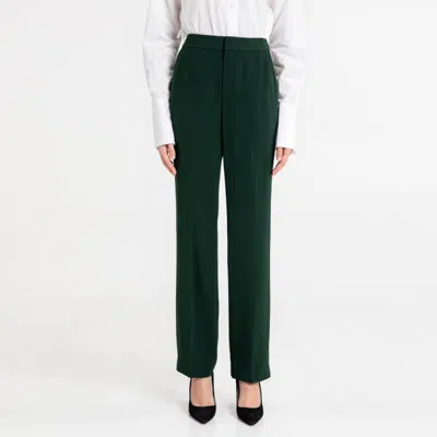 Ports 1961 宝姿女装秋冬时尚气质舒适百搭中脚口长裤 In Green