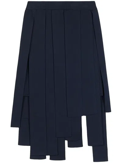 Ports 1961 Asymmetric Skirt In Blue