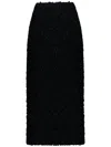 Ports 1961 Bouclé-constructed Midi Skirt In Black