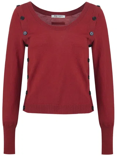 Ports 1961 Button-detail Jumper In Red