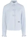 Ports 1961 Charming Pompom Shirt In White