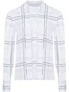 Ports 1961 Checked Tie-strap Shirt In White