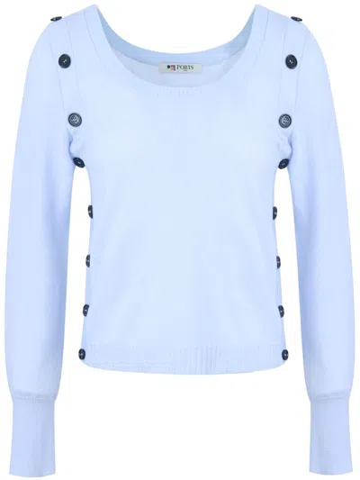Ports 1961 Contrast-buttons Jumper In Blue
