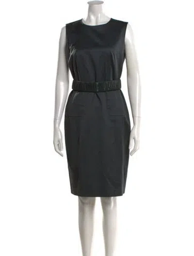 Pre-owned Ports 1961 Crew Neck Knee-length Dress In Black