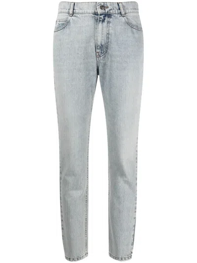 Ports 1961 Cropped Slim-cut Jeans In Blau
