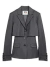 Ports 1961 Cropped Tailored Blazer In Gray