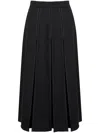 Ports 1961 Cut-out Midi Skirt In 黑色