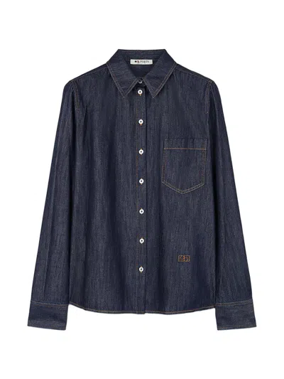 Ports 1961 Denim Shirt In Blue