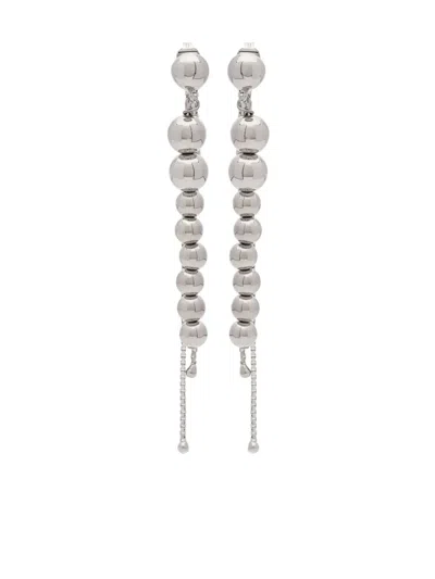 Ports 1961 Detachable Dangle Earrings In Silver