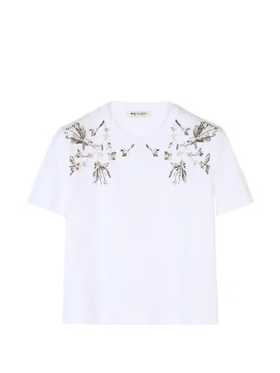Ports 1961 Embellished T-shirt In White