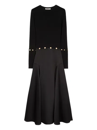 Ports 1961 フレアマキシドレス In Black