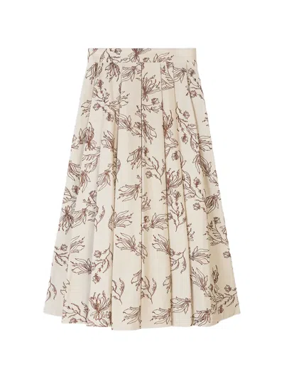 Ports 1961 Floral Midi Skirt In Multi