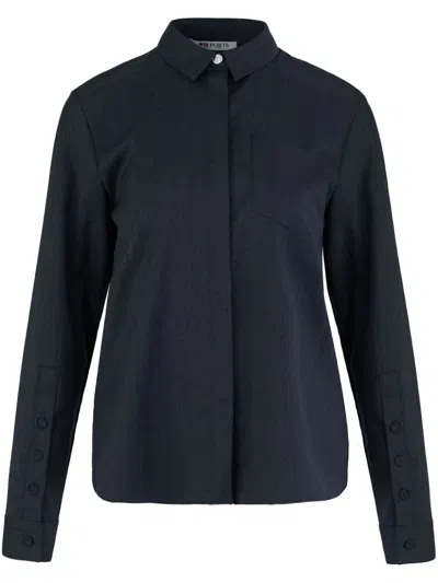 Ports 1961 Iconic Wool Shirt In Blue