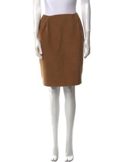 Pre-owned Ports 1961 Knee-length Skirt In Brown