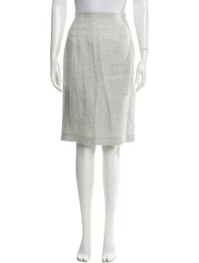 Pre-owned Ports 1961 Knee-length Skirt In White