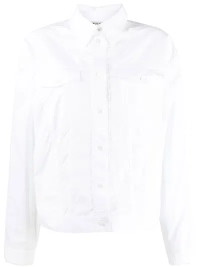 Ports 1961 Lace-detail Cotton Longsleeved Shirt In White