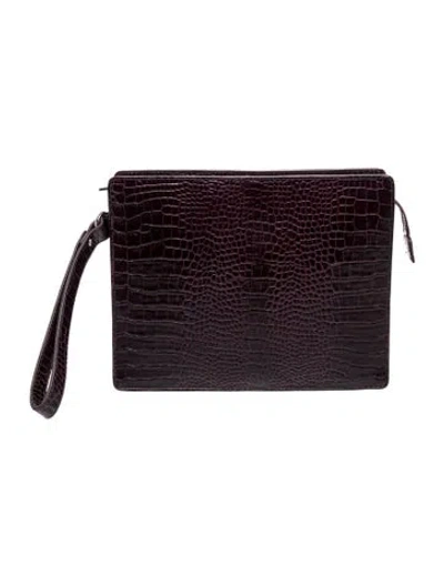 Pre-owned Ports 1961 Leather Portfolio In Multi