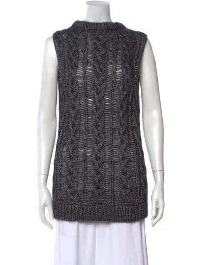 Pre-owned Ports 1961 Mock Neck Sweater In Multicolor