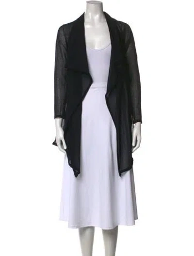 Pre-owned Ports 1961 Open Front Sweater In Black