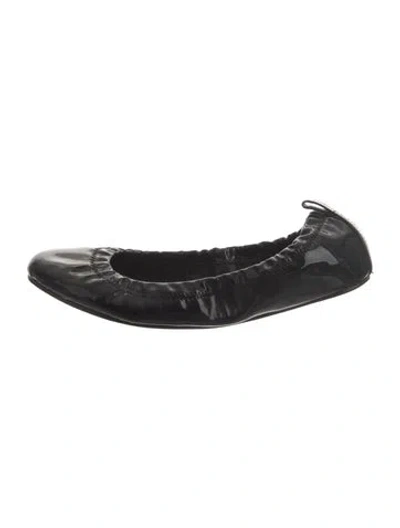 Pre-owned Ports 1961 Patent Leather Ballet Flats In Black