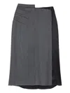 Ports 1961 Pencil Midi Skirt In Gray