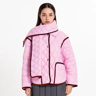 Ports 1961 Ports  Pure宝姿女装女装长袖中长羽绒夹克 In Pink