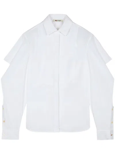 Ports 1961 Ruffle-detailing Shirt In White