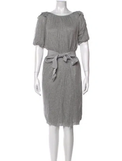 Pre-owned Ports 1961 Scoop Neck Knee-length Dress W/ Tags In Gray