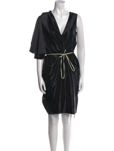 Pre-owned Ports 1961 Silk Knee-length Dress In Multi