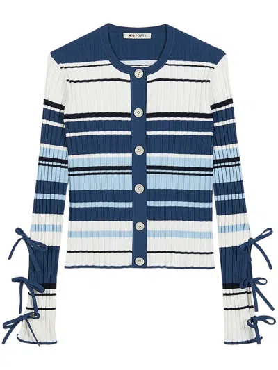 PORTS 1961 STRIPED CARDIGAN